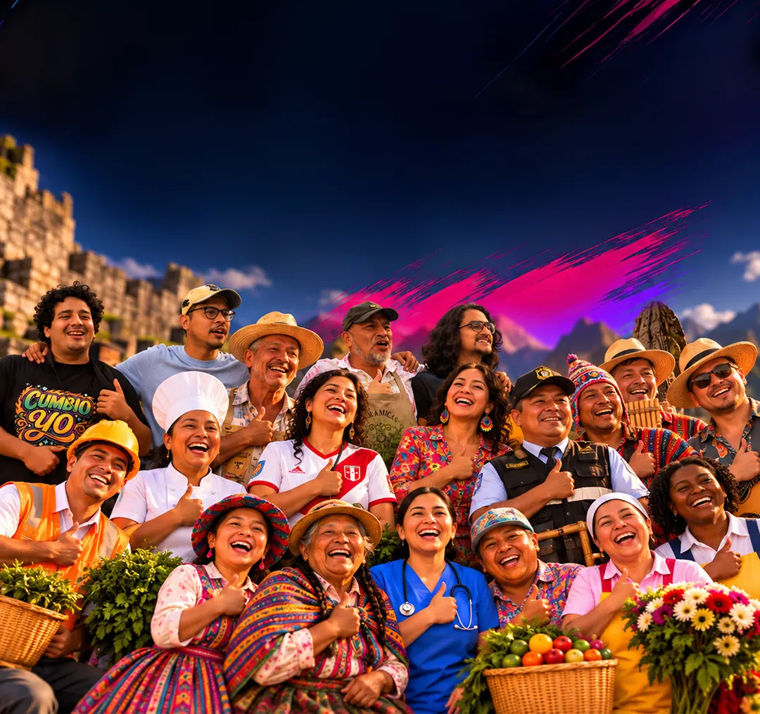 Escena del carrusel de Cumbia la actitud