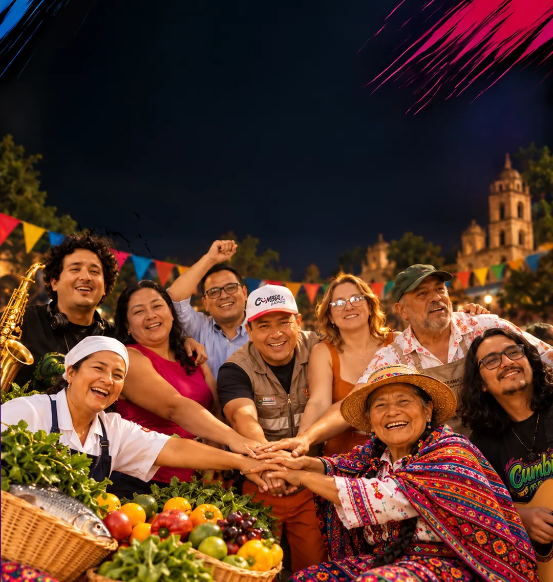 Escena del carrusel de Cumbia la actitud