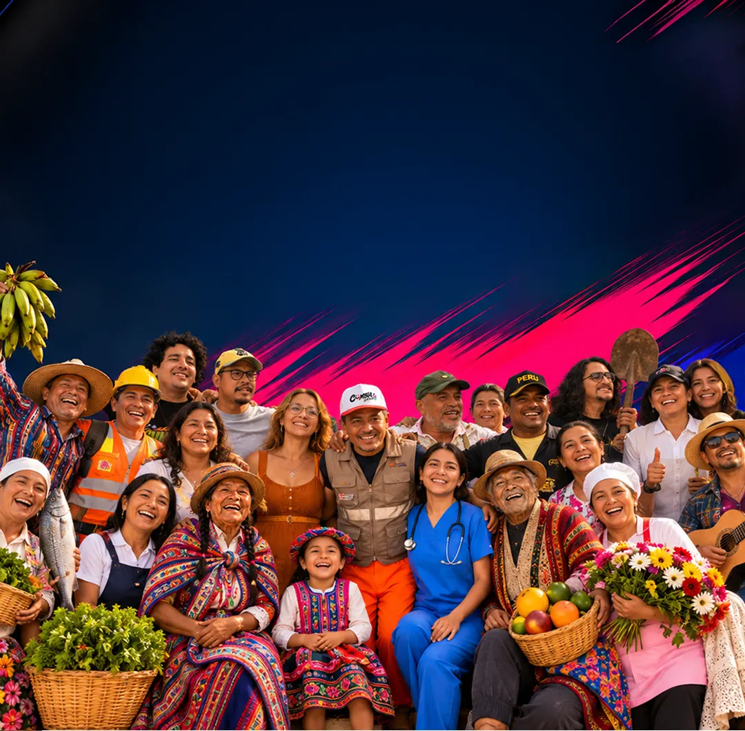 Escena del carrusel de Cumbia la actitud